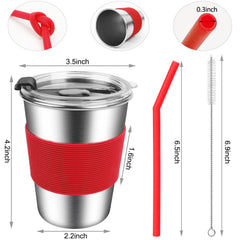 EWSNmata 12oz sippy cups with silicone straw for safe sipping