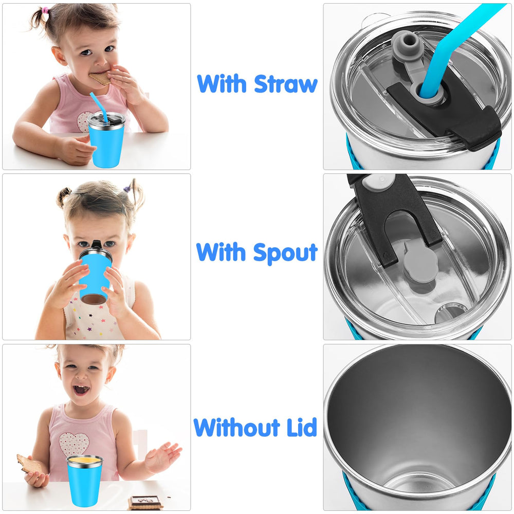 EWSNmata colorful stackable design helps kids identify cups and save space
