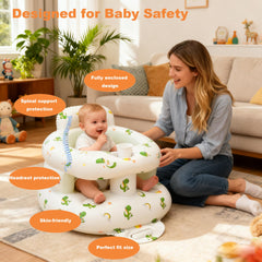 EXBEPE inner diameter 10.4-inch image illustrates roomier seat for 3-36 months.