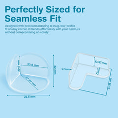 EXCOLIT ball-shaped corner guards: dense protection for kids' play areas.