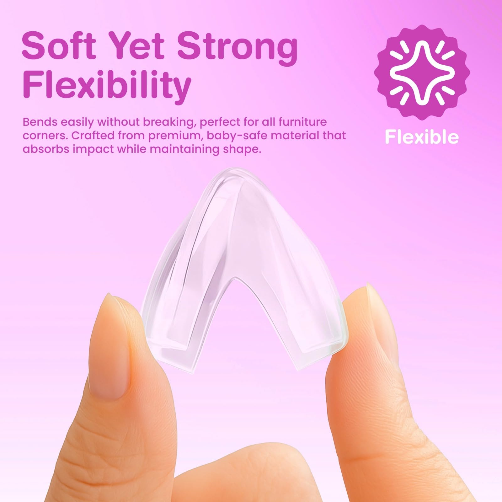 EXCOLIT easy-install corner covers attach quickly without tools.