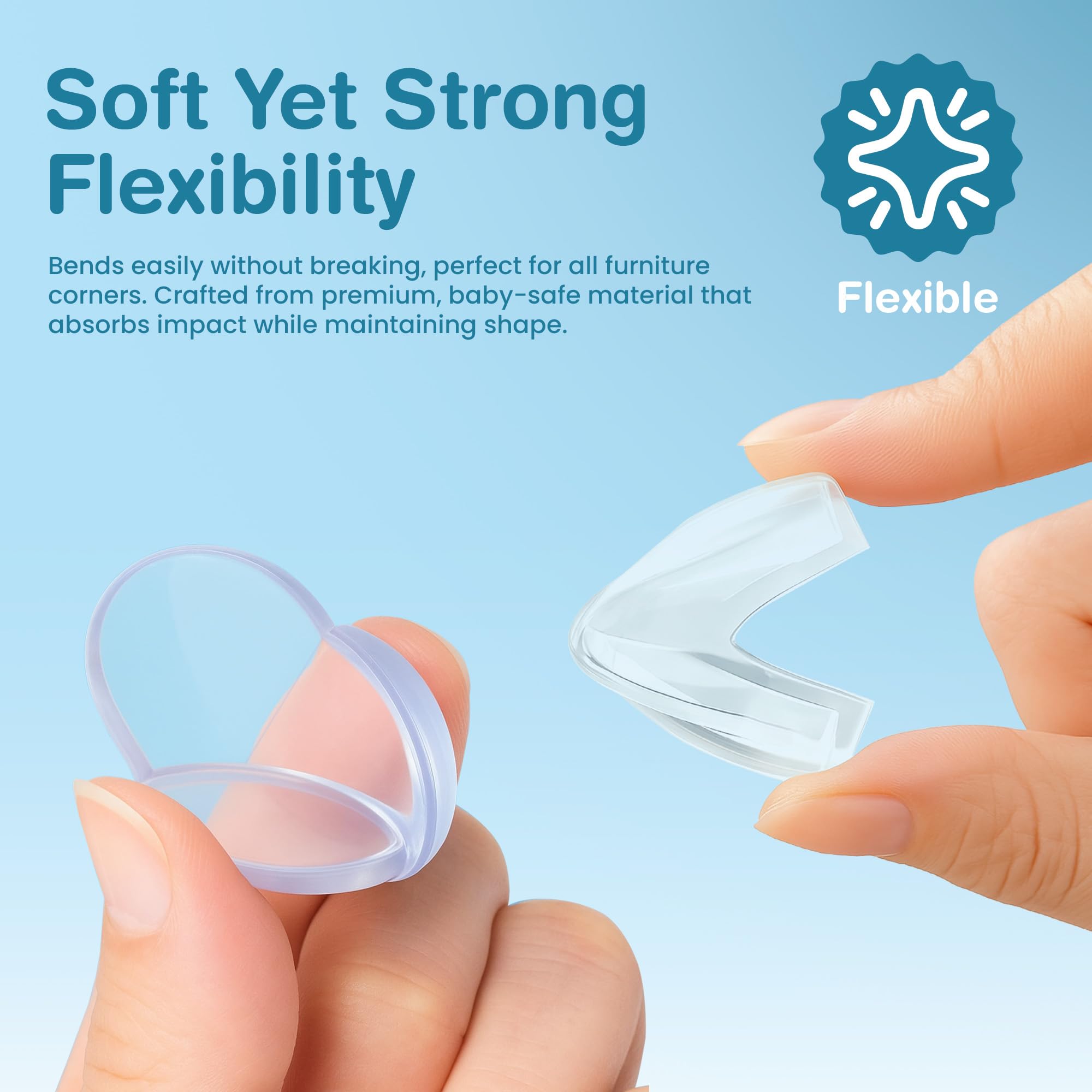 EXCOLIT safe desks edge guards: protect little fingers on edge corners.