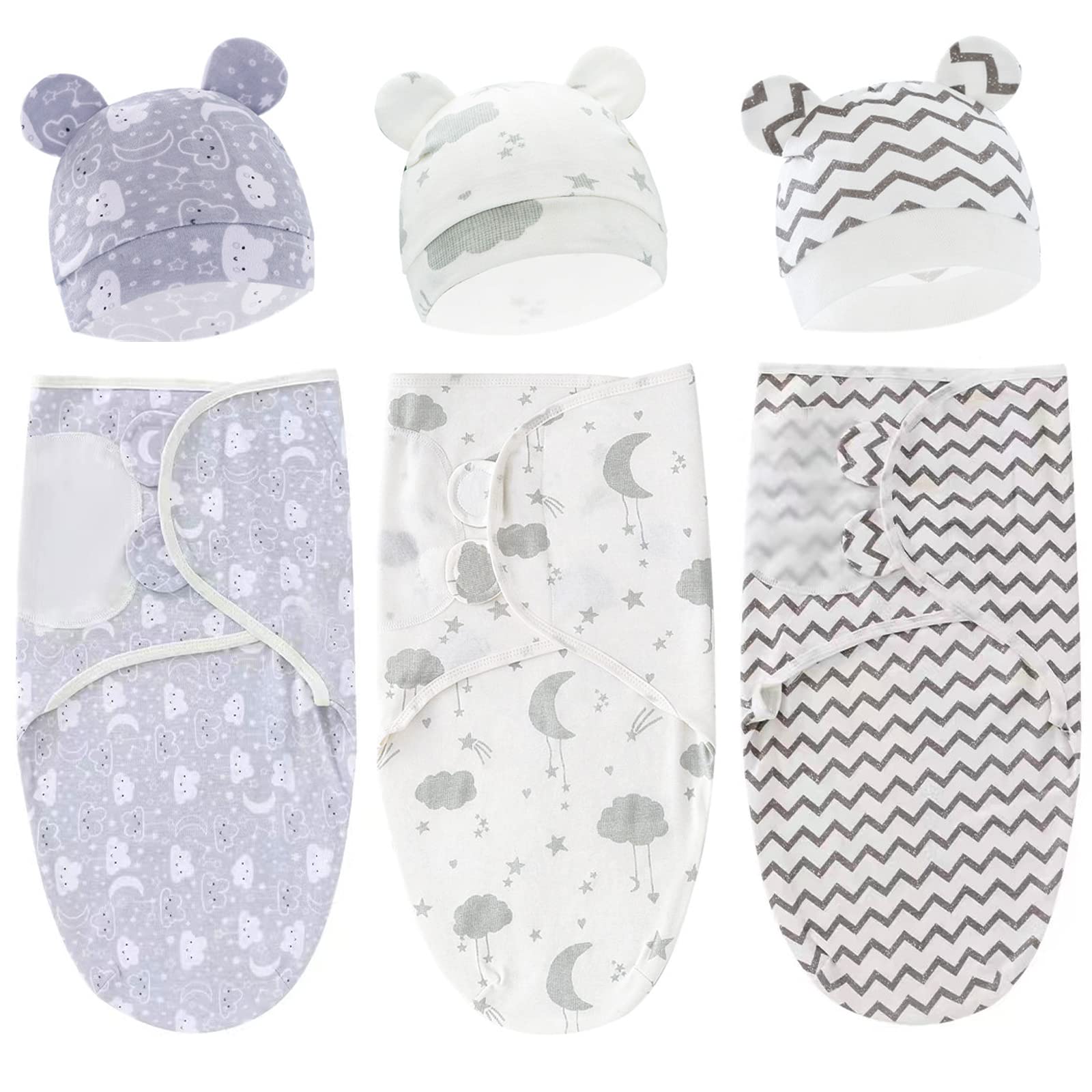 Exemaba baby swaddle sleep sack moon promotes calm, snug sleep for newborns.
