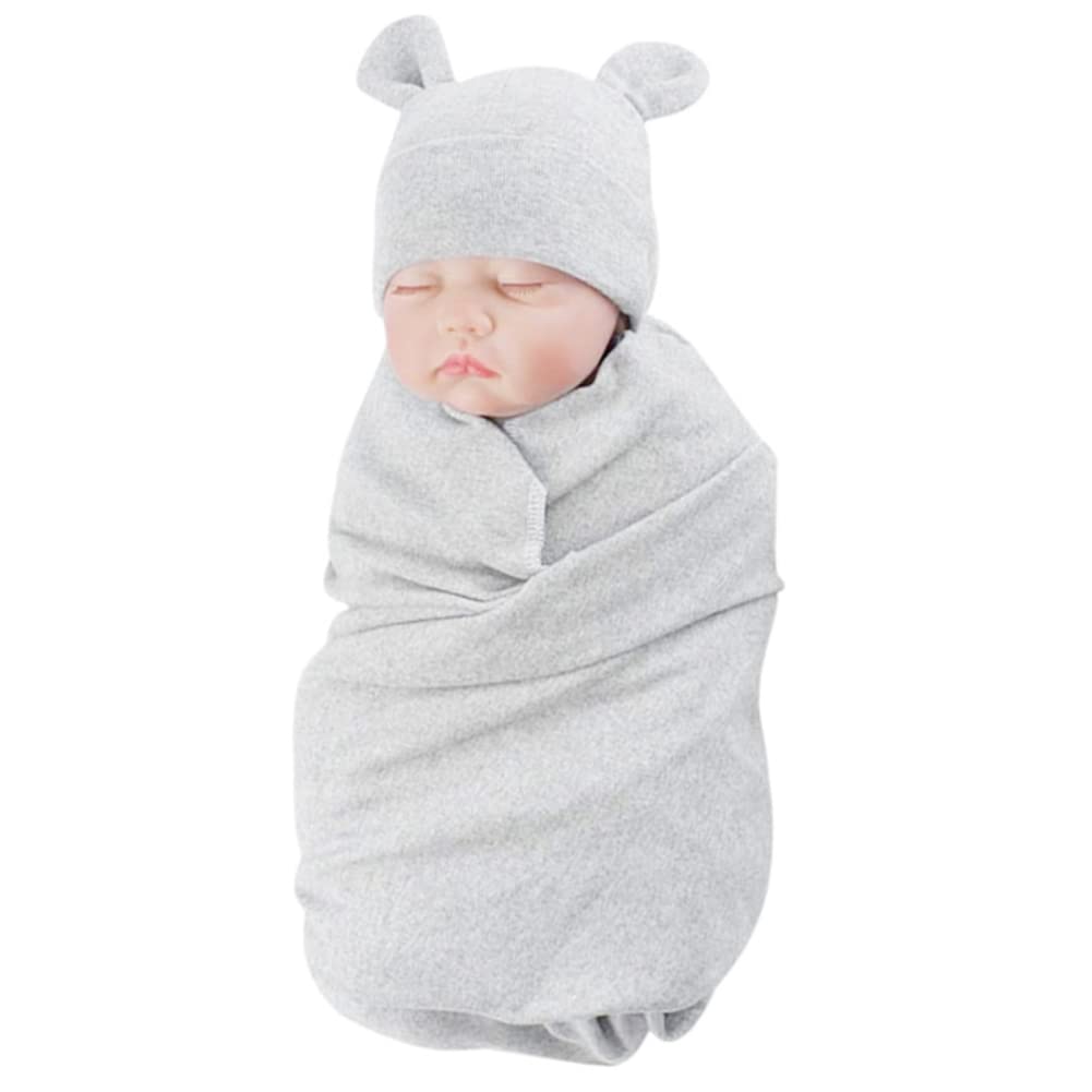 Exemaba bear-ear hat closeup highlighting soft knit and snug protection