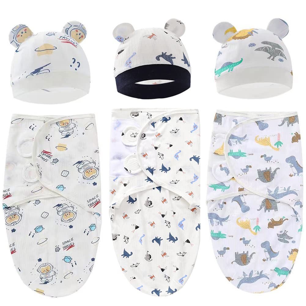 Exemaba astronaut swaddle wrap shows soft cotton for gentle newborn comfort