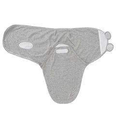 Exemaba swaddle hat grey rabbit highlights coordinated newborn warmth