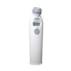 Exergen Temporal Thermometer handheld in use for on the go checks.
