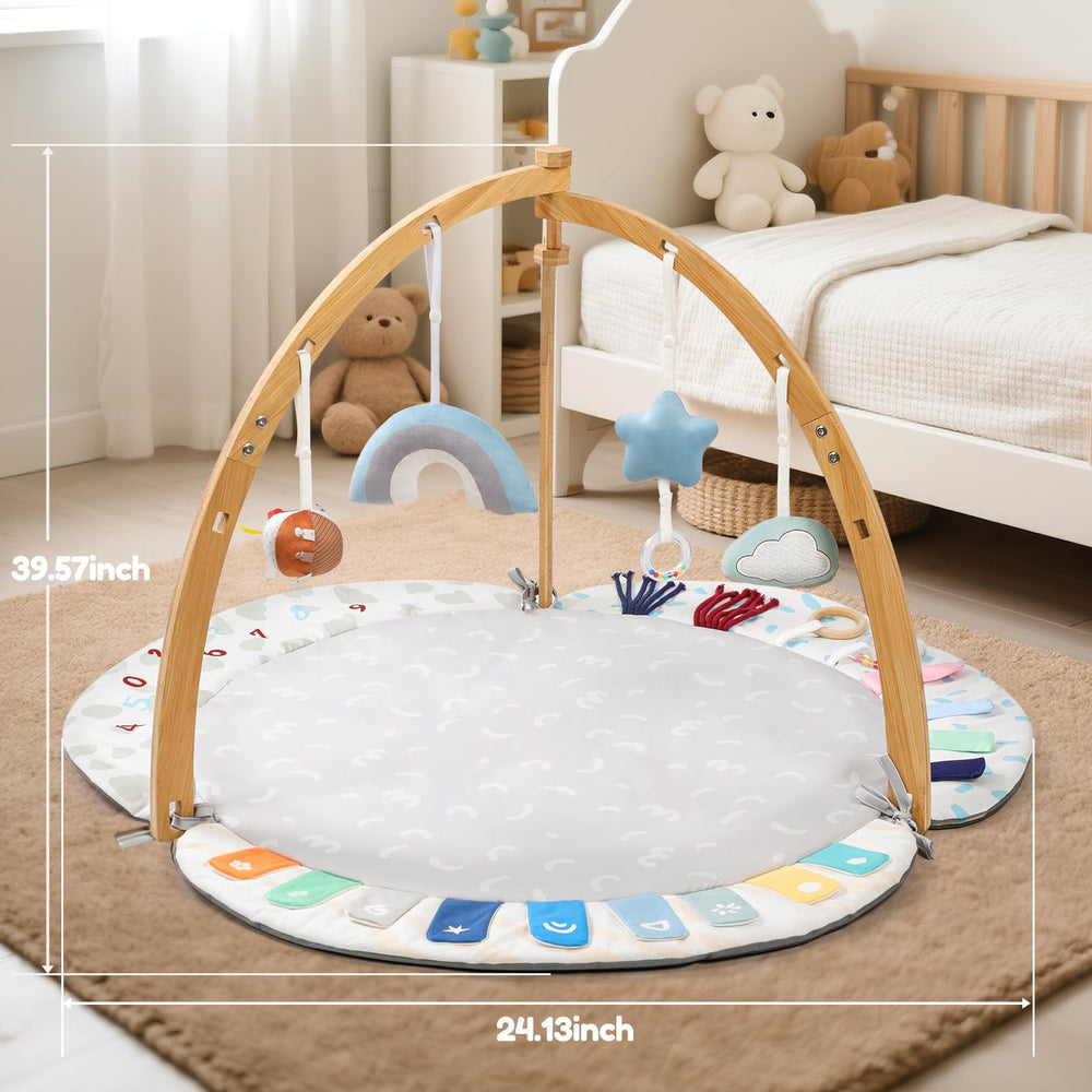 EXIN DECHEN baby activity mat offers tummy time surface promoting exploration