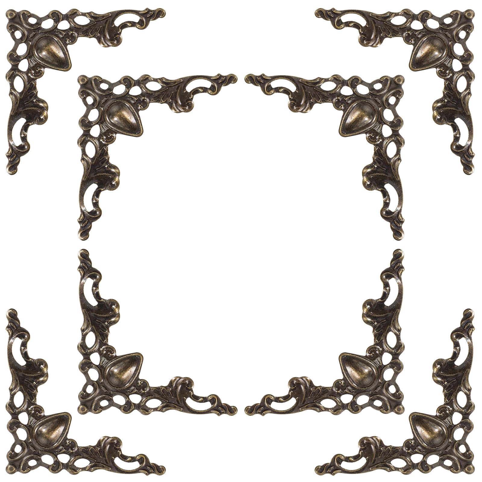 Exircy iron corner protector bronze closeup shows antique finish for durable furniture protection