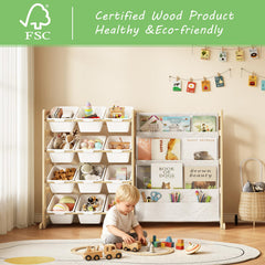 EXPERLAM 4-tier bookshelf assembly, flexible layout for toys and books