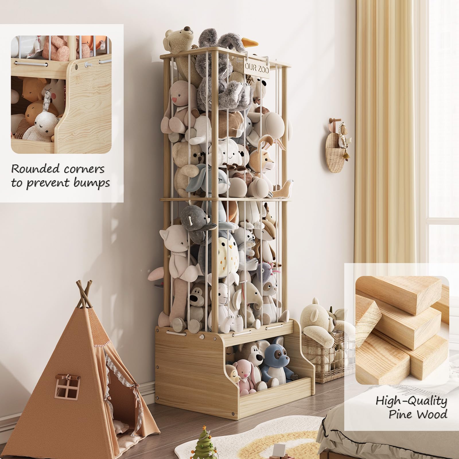 EXPERLAM child-friendly height design for simple toy retrieval