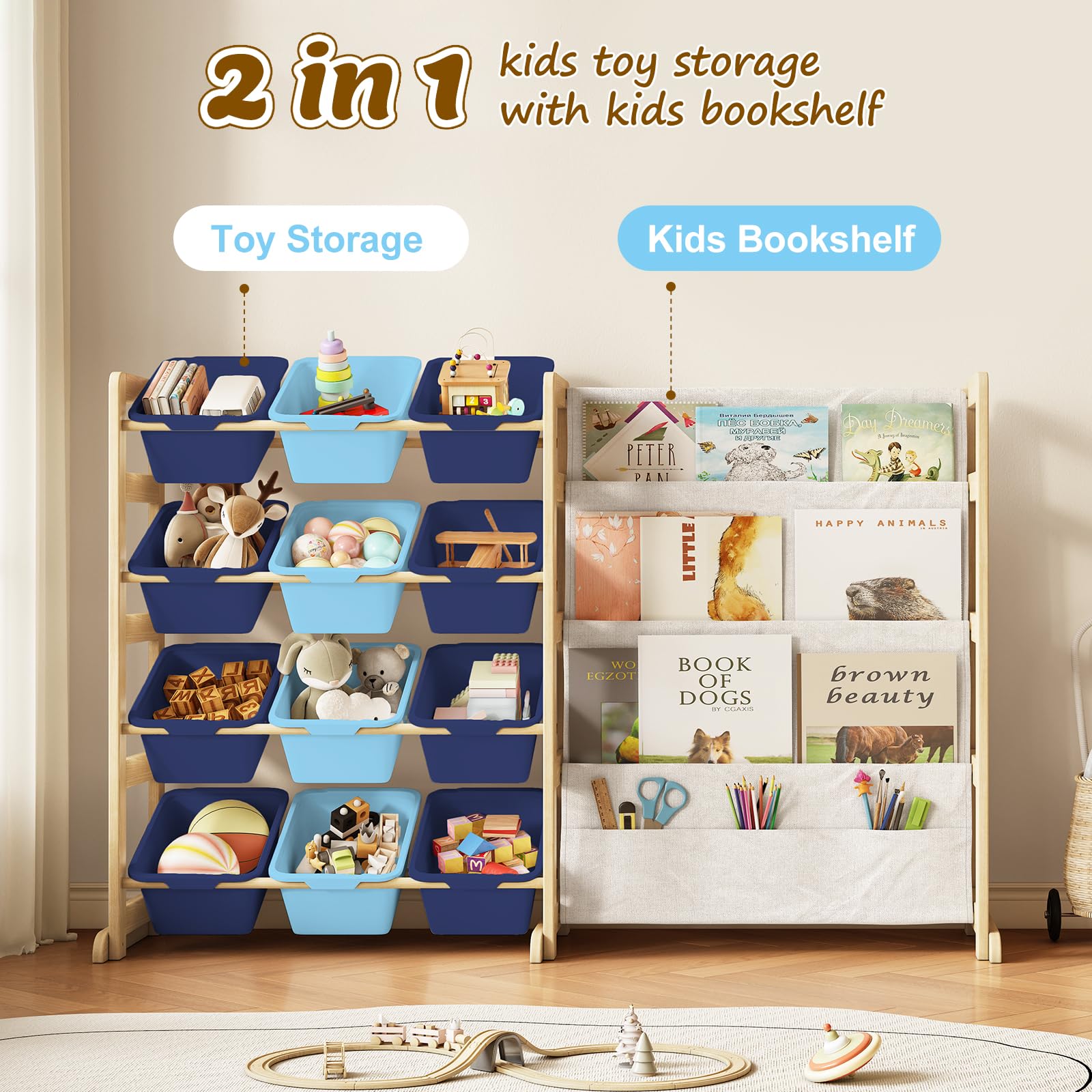 EXPERLAM 4-tier design maximizes space in kids' rooms and nurseries.