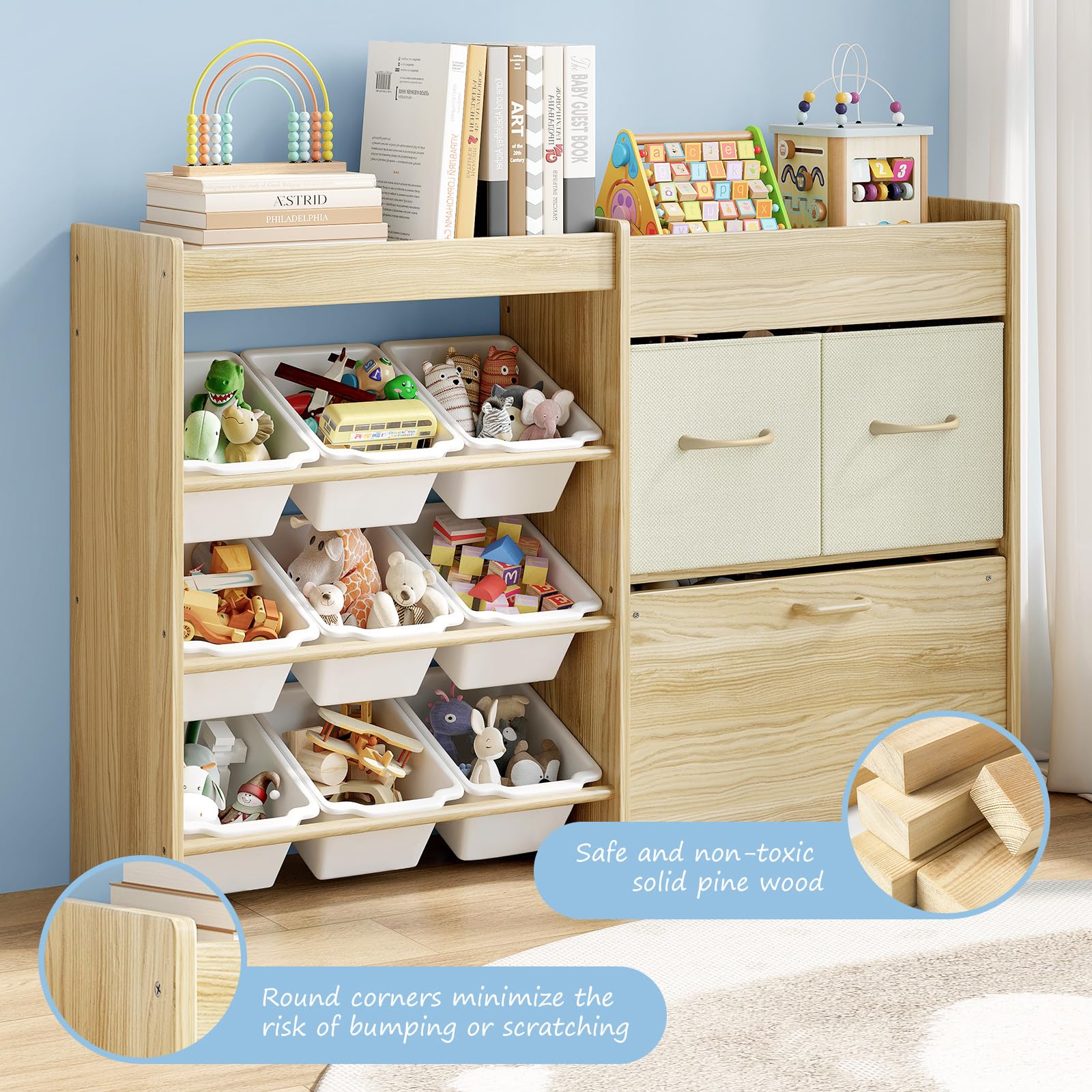 EXPERLAM kid-friendly height promotes easy access and self-help routines