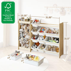 EXPERLAM plush storage area highlights vertical design for plush toys and easy access