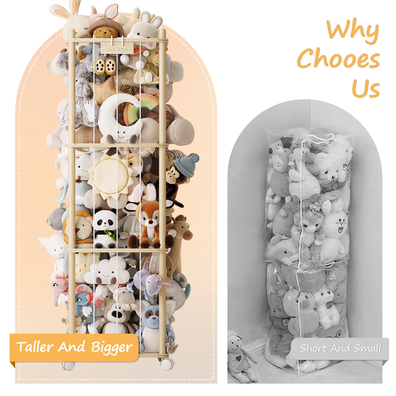 EXPERLAM open-frame design enables quick, intuitive toy access for children.