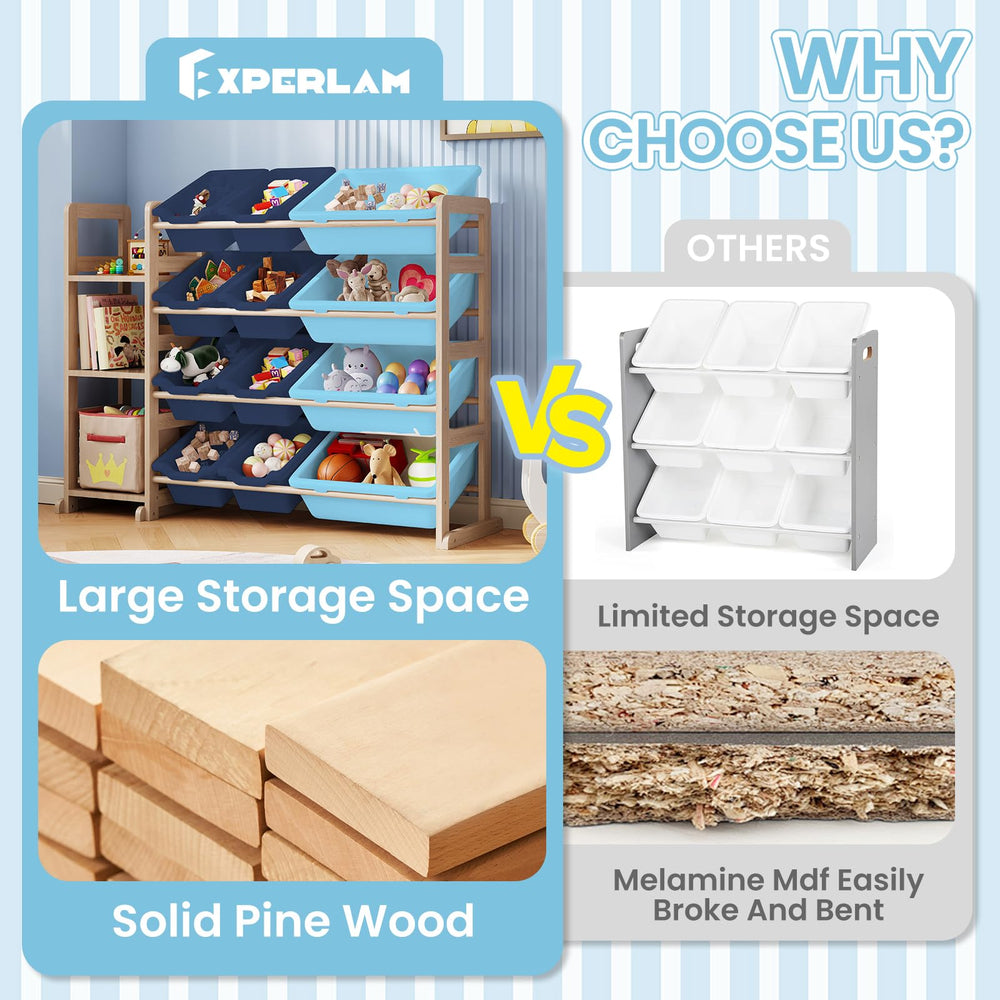 EXPERLAM solid pine wood detail highlighting paint-free, child-safe construction.