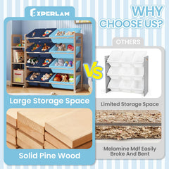 EXPERLAM solid pine wood detail highlighting paint-free, child-safe construction.
