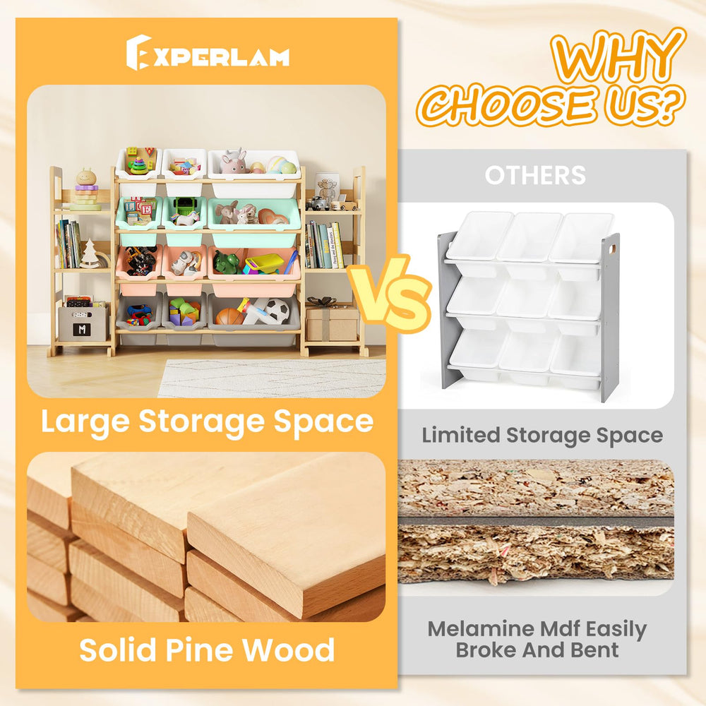 EXPERLAM stable base with four feet reduces wobble for safer playtime
