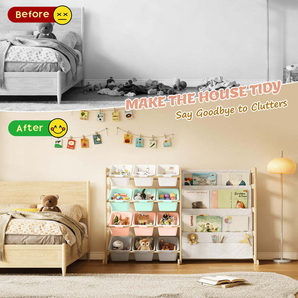 EXPERLAM toy storage organizer nursery room setup keeps spaces tidy