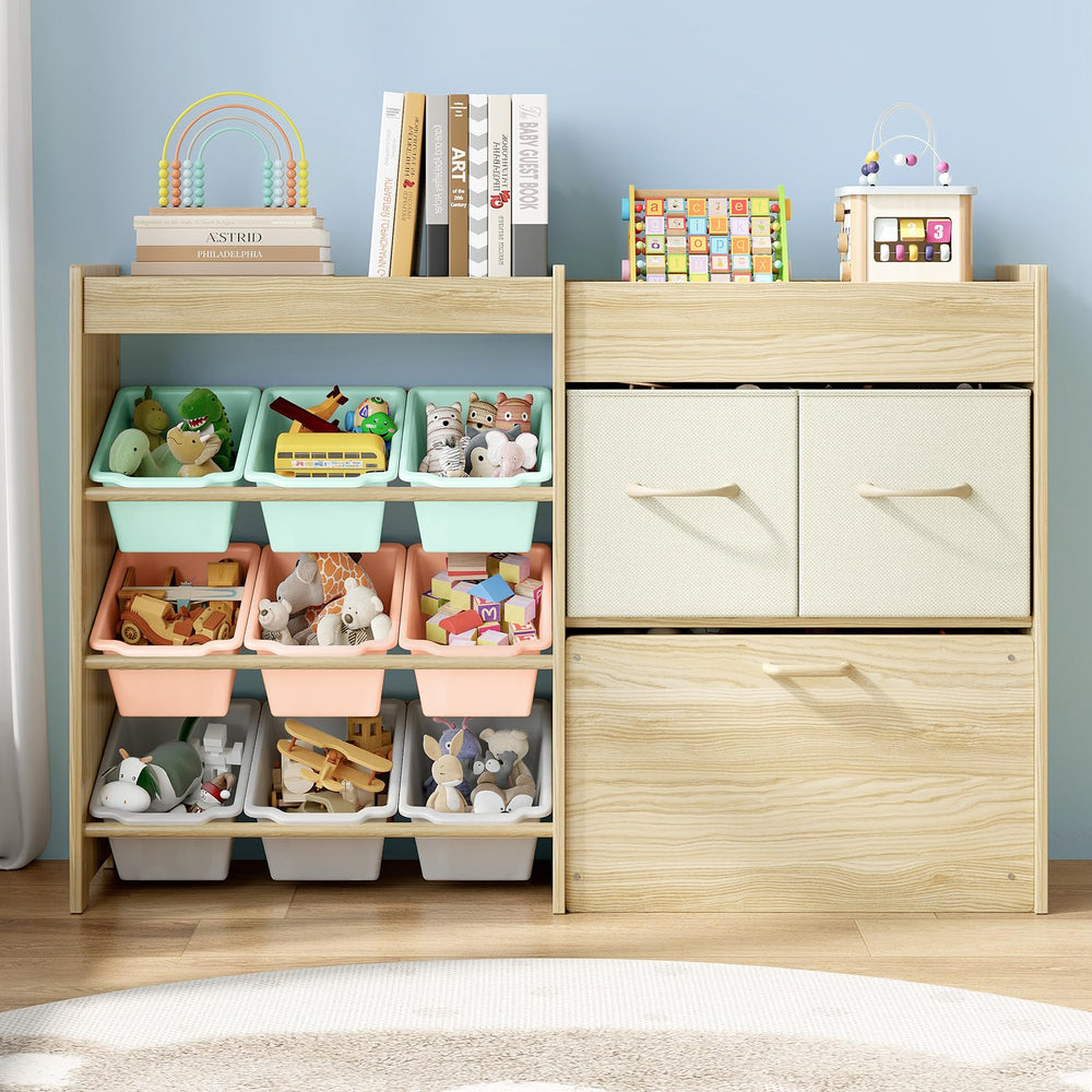 EXPERLAM toy storage organizer compatible with bedrooms and playrooms for versatile storage