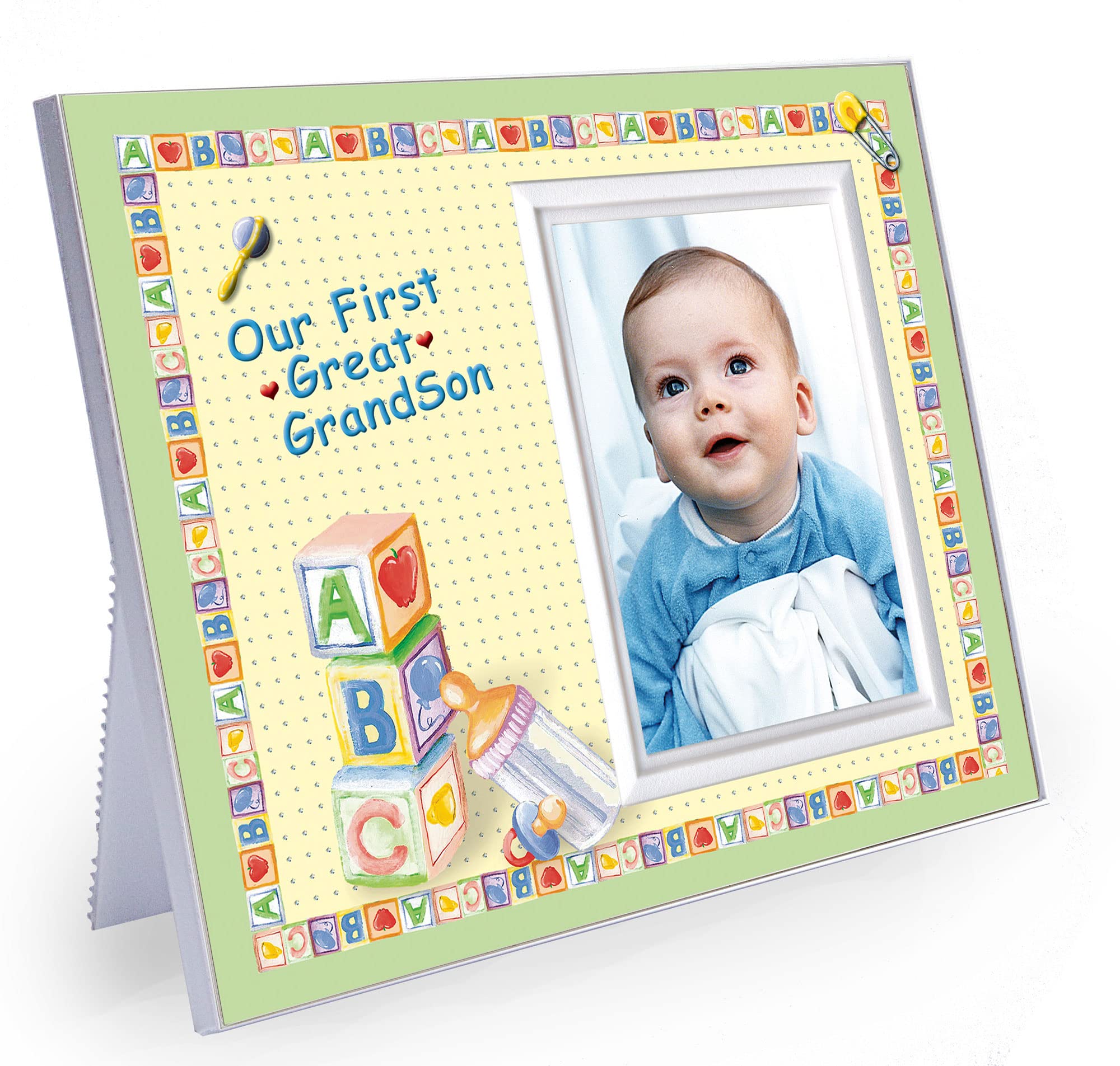 Expressly Yours Photo Expressions first great grandson frame with front-load design for quick photo swaps