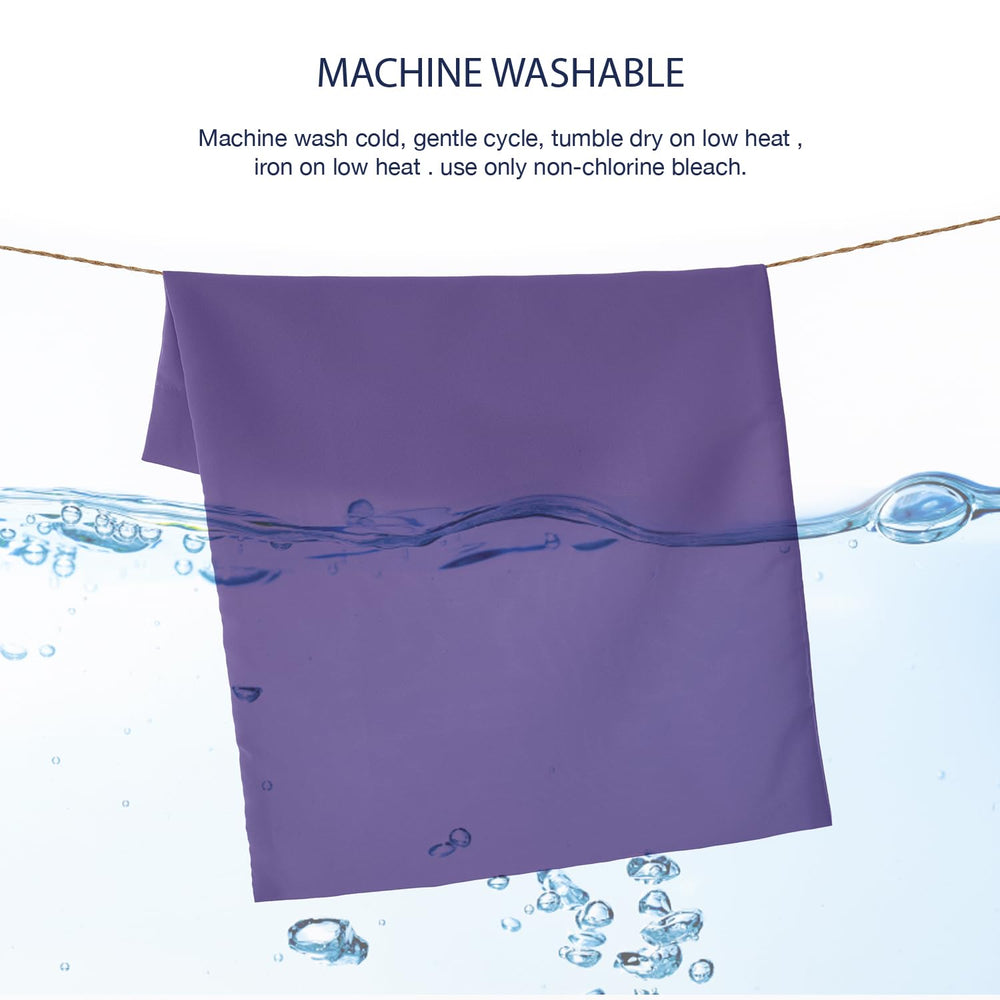 EXQ Home 13x18 pillowcase in deep purple with breathable microfiber for comfortable naps.
