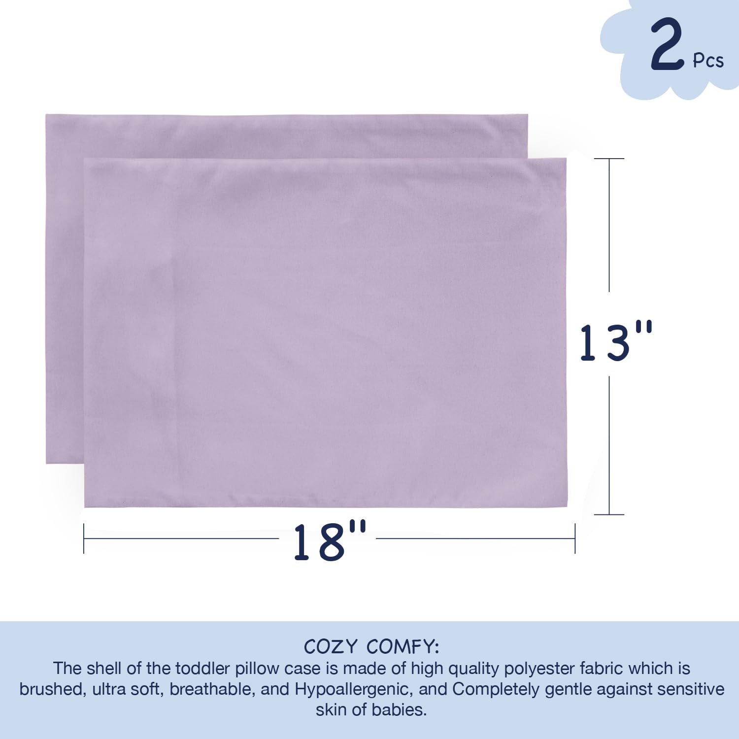 EXQ Home envelope-closure pillowcase closeup emphasizing easy insertion and dual-sided front.