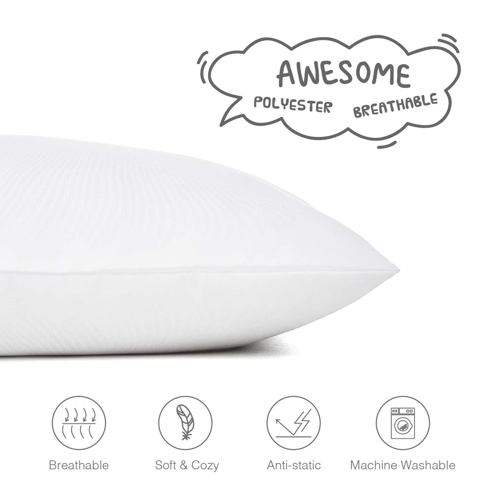 EXQ Home envelope-closure design keeps pillows protected without zipper risks.