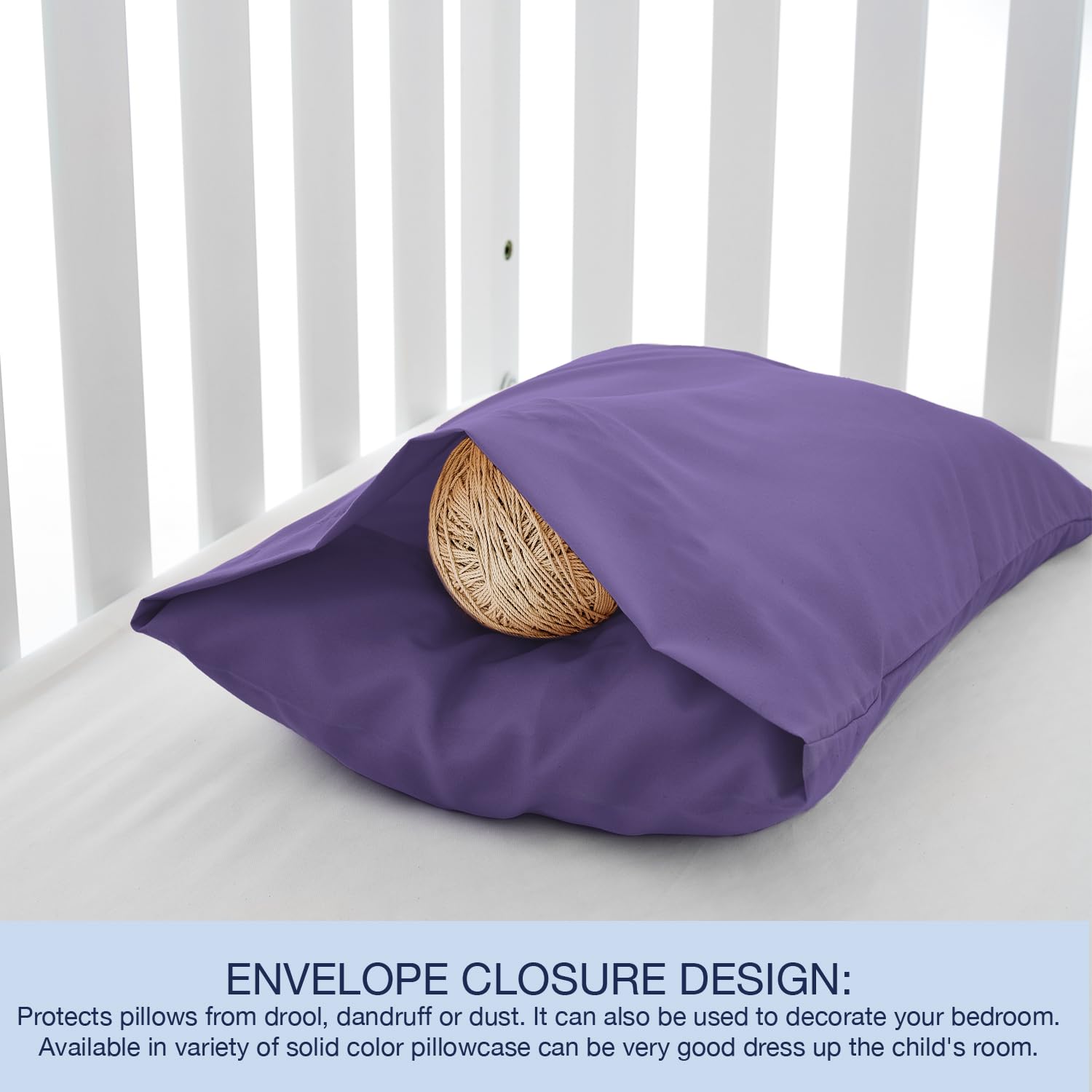 EXQ Home toddler pillowcase fits baby pillows like 12x16 for cozy naps.