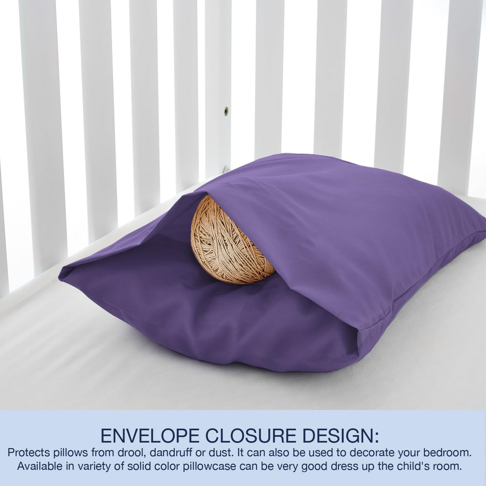 EXQ Home toddler pillowcase fits baby pillows like 12x16 for cozy naps.