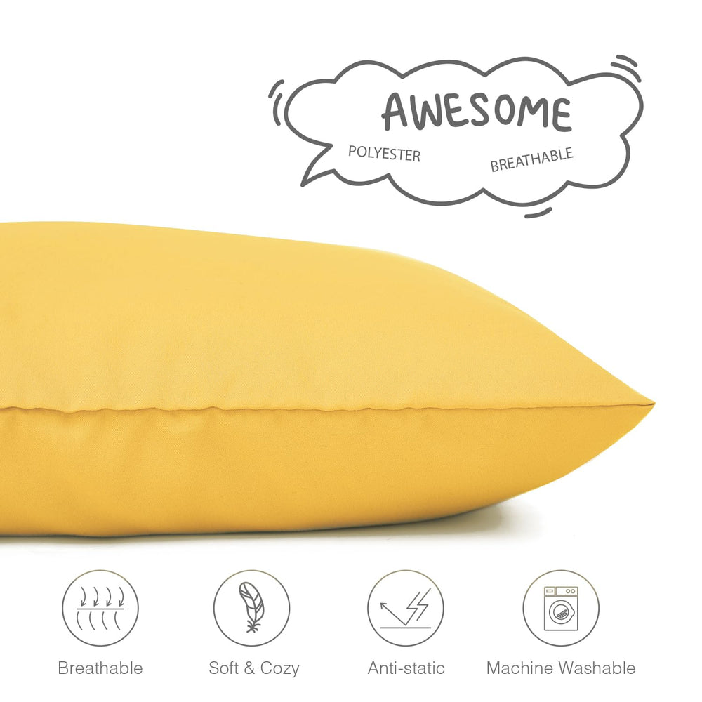 EXQ Home machine-washable pillowcase demonstrates easy care after playtime