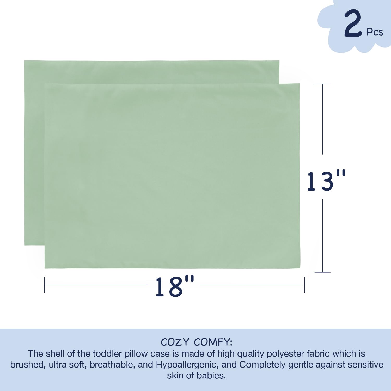 EXQ Home machine-washable pillowcase for easy cleanup after trips