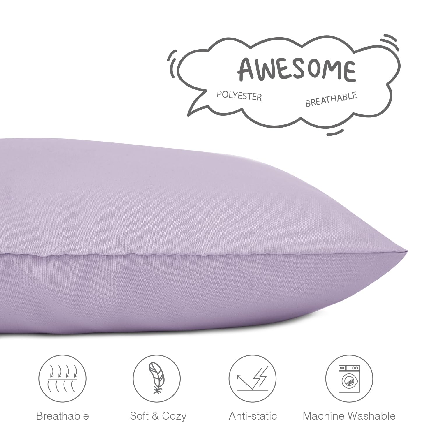 EXQ Home pillowcase travel size shows compact fabric, quick-dry for busy families.