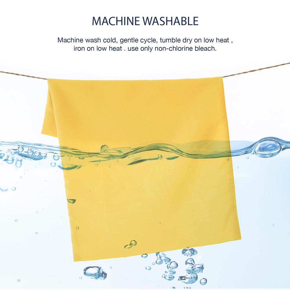 EXQ Home soft microfiber texture in yellow enhances cozy, breathable sleep settings