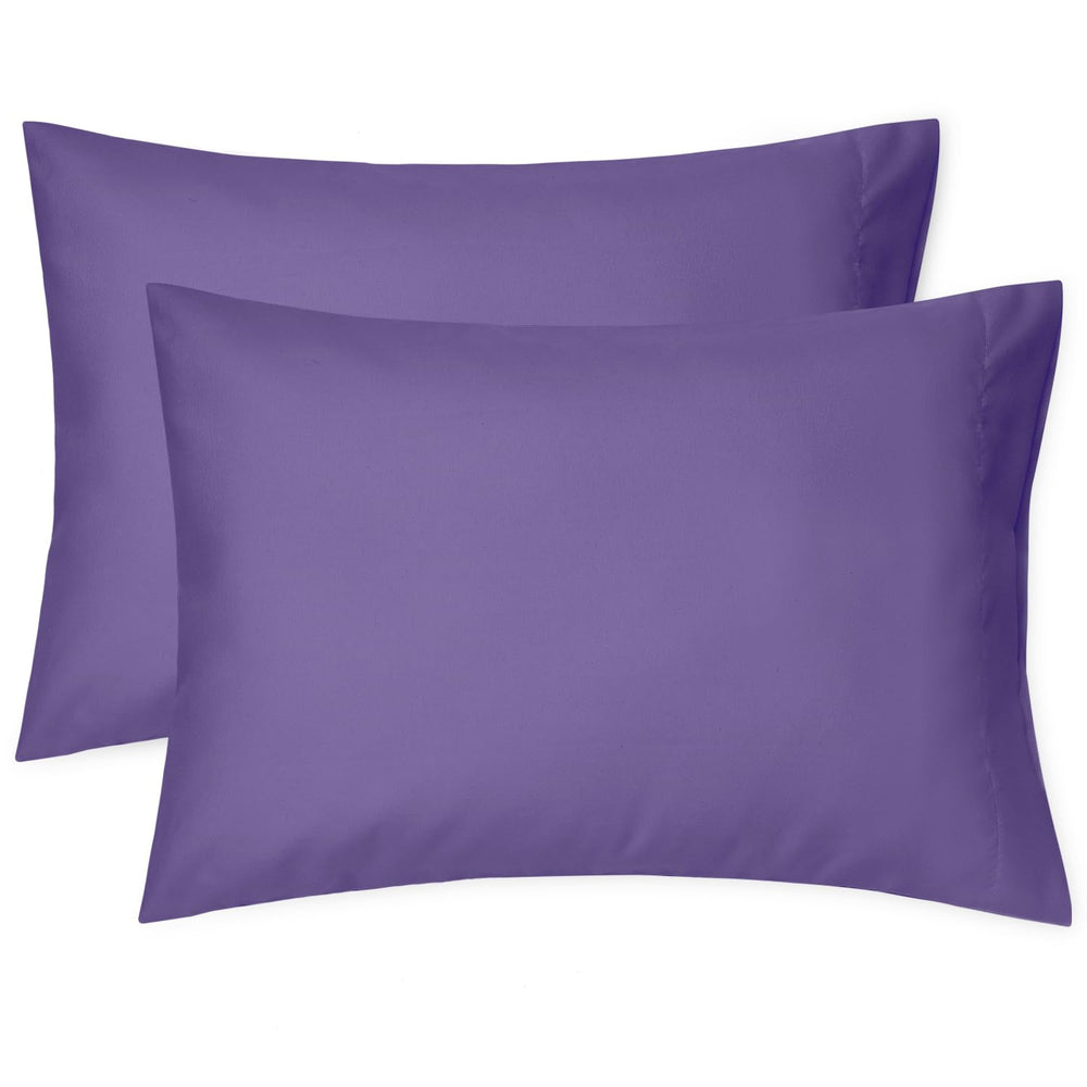 EXQ Home toddler pillowcase 13x18 deep purple with soft microfiber for travel comfort.