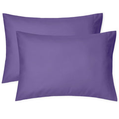 EXQ Home toddler pillowcase 13x18 deep purple with soft microfiber for travel comfort.