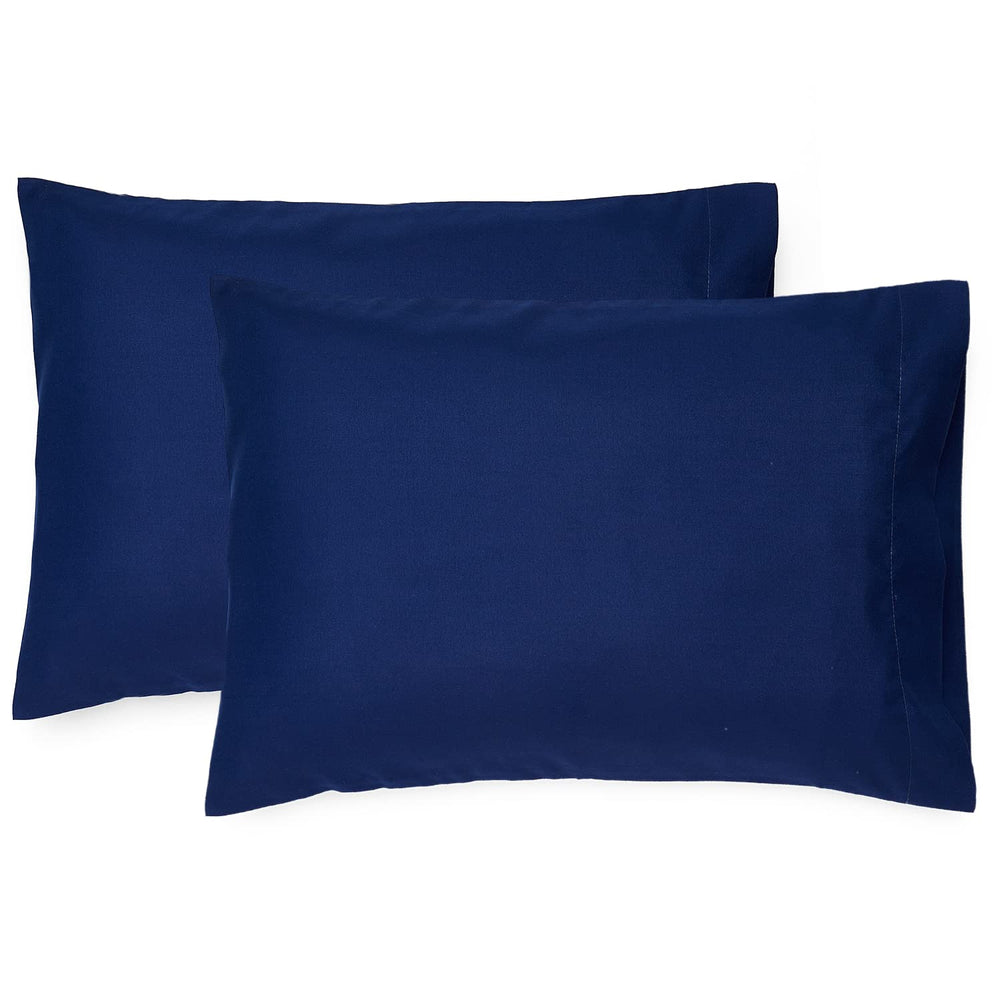 EXQ Home toddler pillowcase navy front view shows soft microfiber comfort for travel