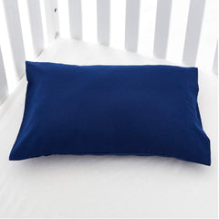 EXQ Home 2-pack navy pillowcases displayed for family trips and quick swaps