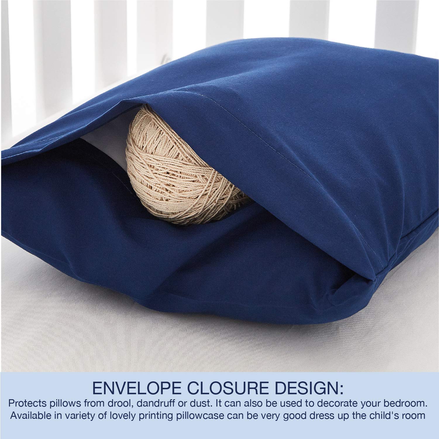 EXQ Home envelope-closure design with side opening for easy pillow access