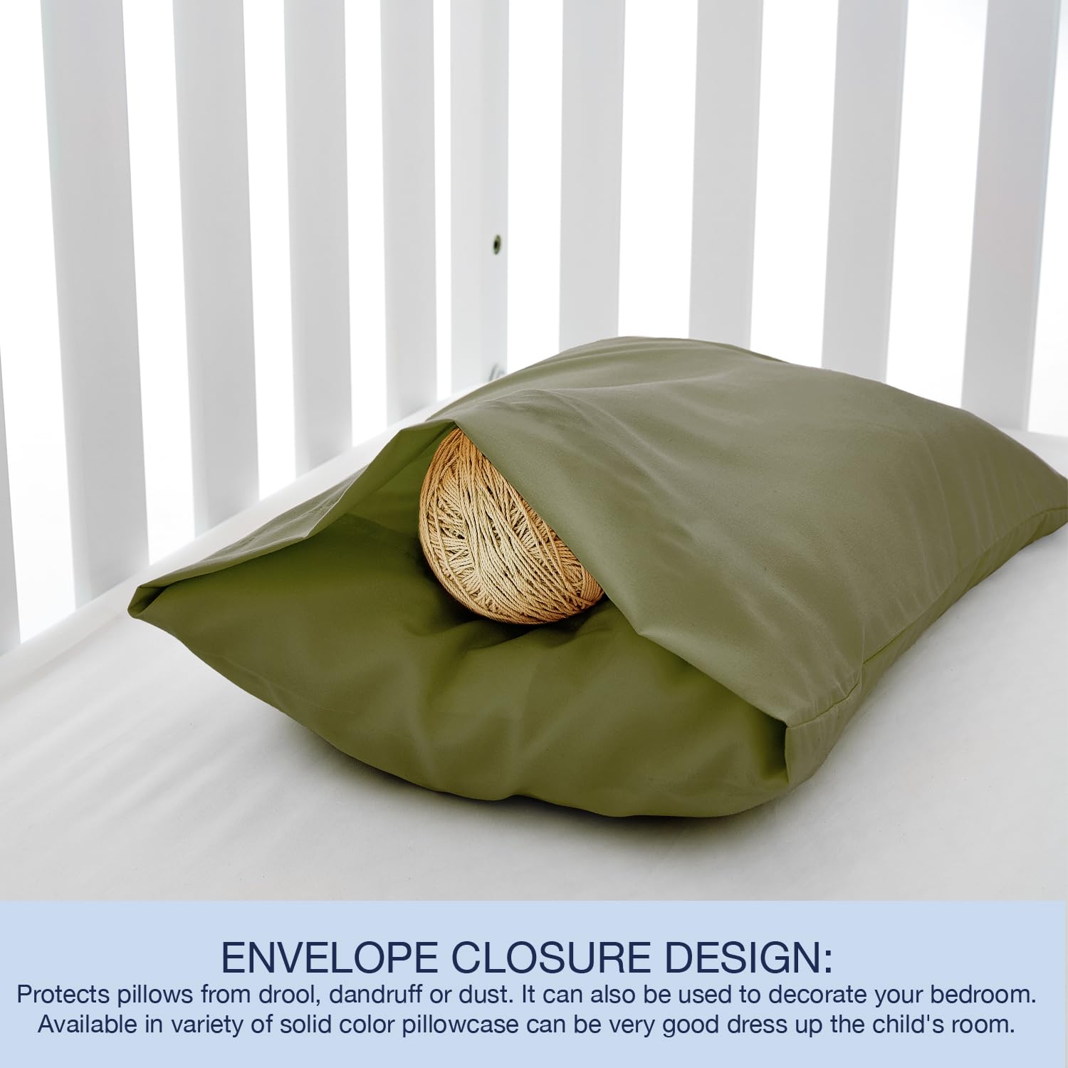 EXQ Home envelope closure design demonstrates versatile front options for pillow presentation.