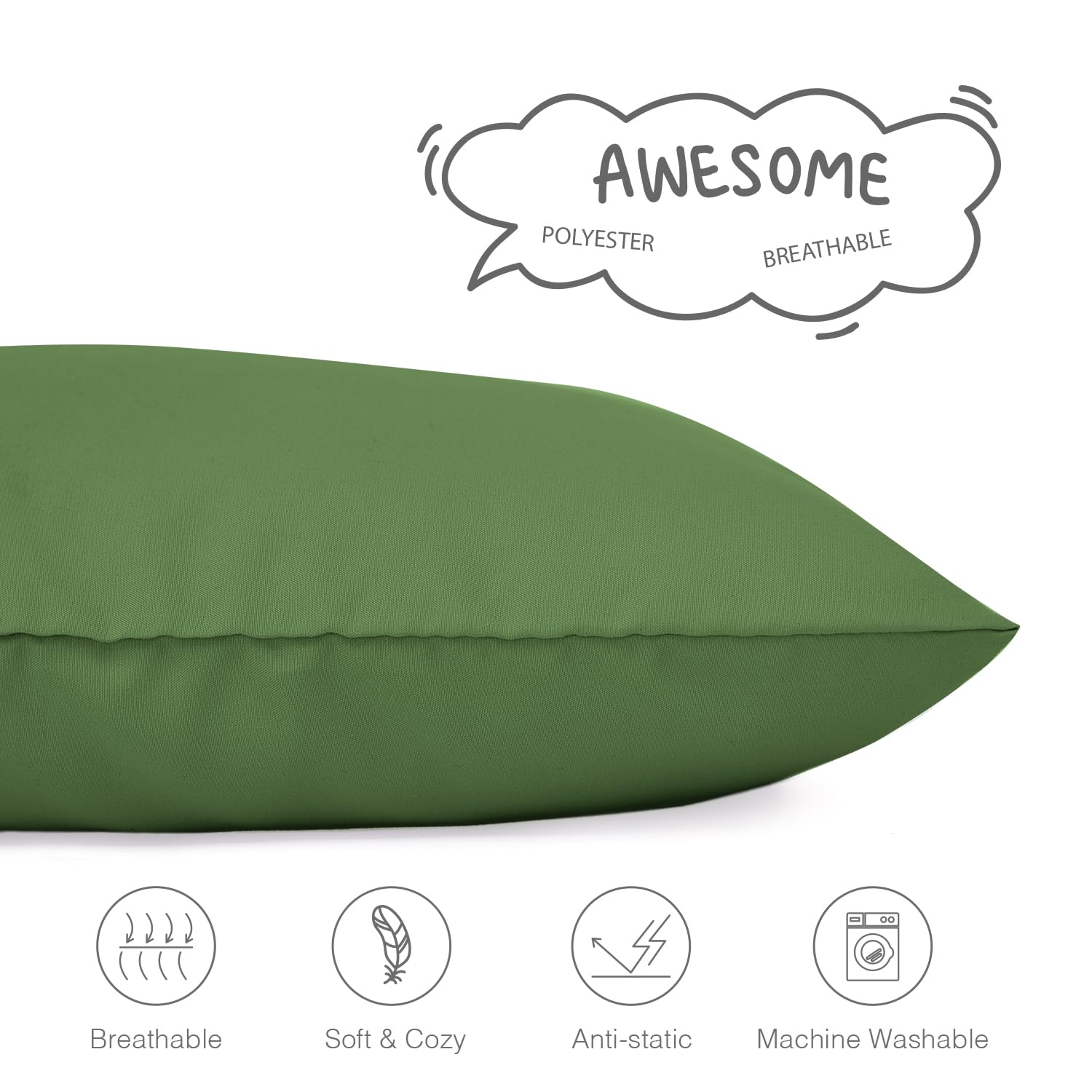 EXQ Home travel-friendly pillowcase with compact design for easy packing.