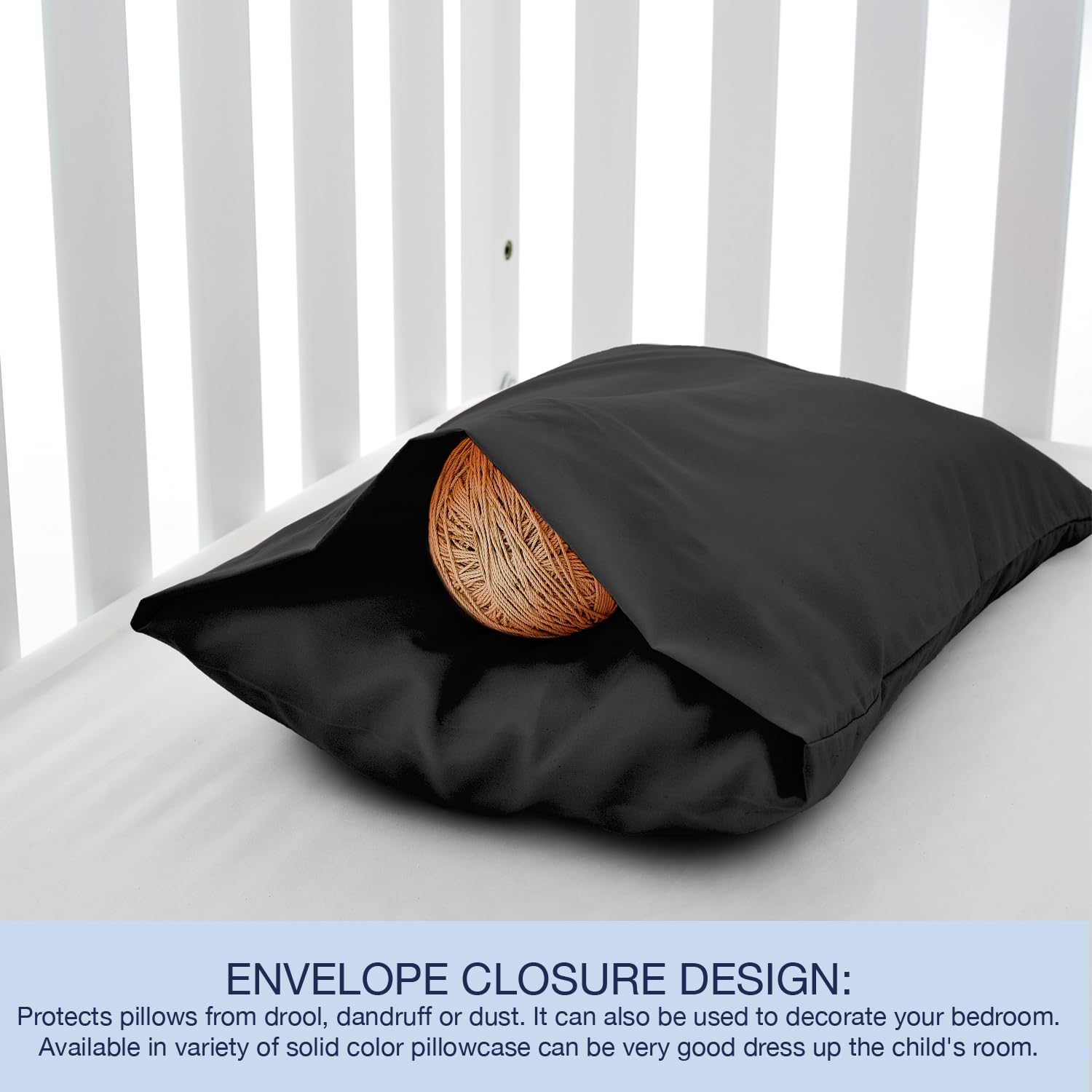 EXQ Home 13x18 pillowcase fits baby pillows, compact for trips.