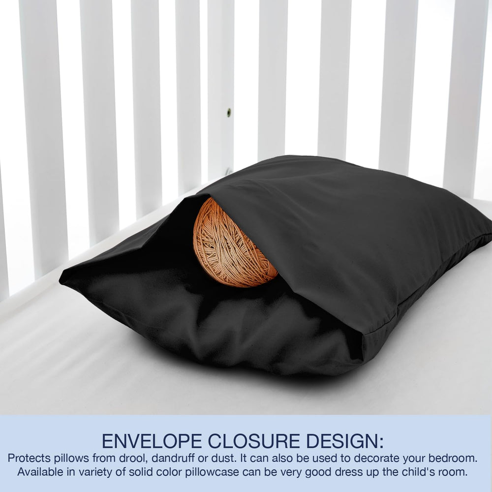 EXQ Home 13x18 pillowcase fits baby pillows, compact for trips.