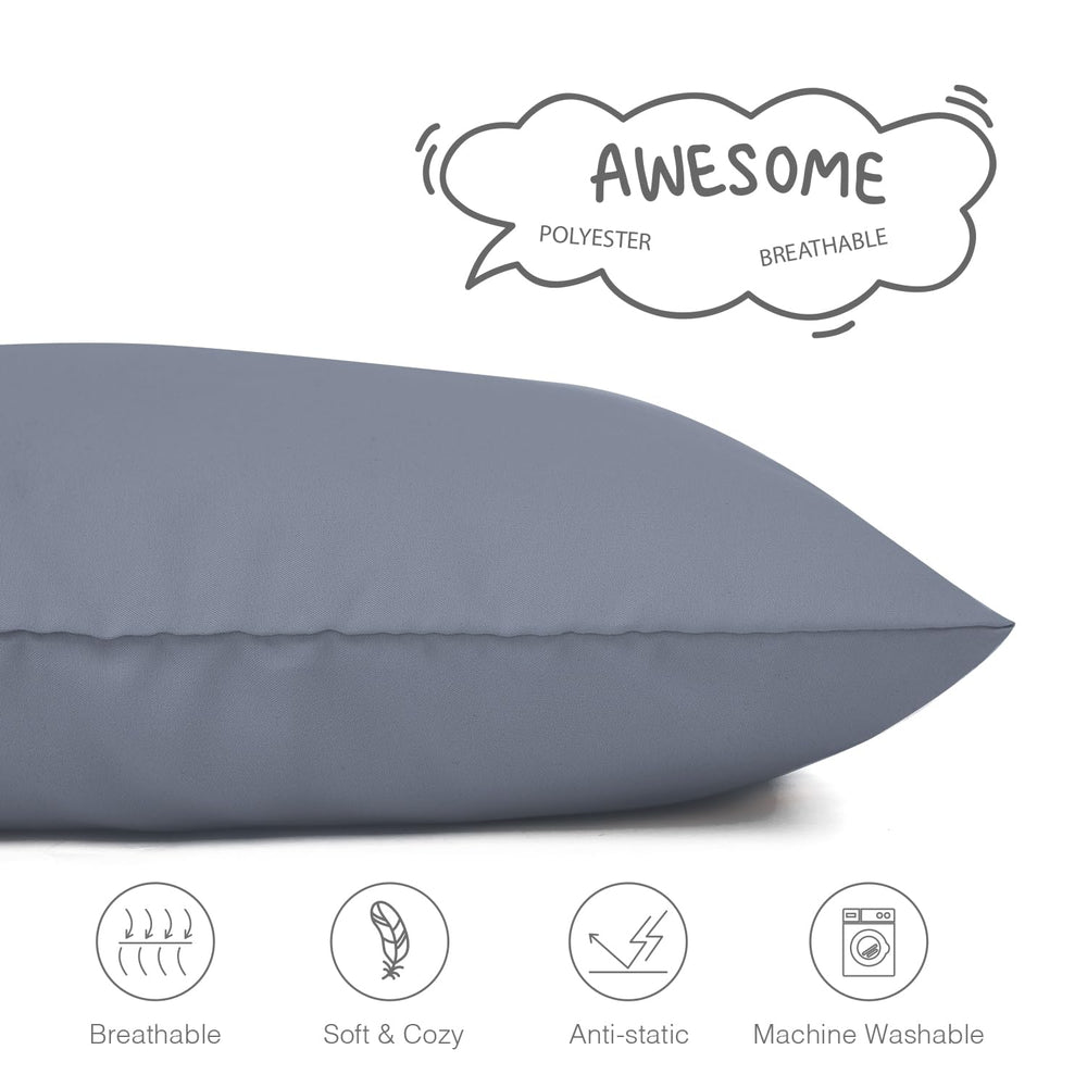 EXQ Home zippered pillowcase ensures pillow stays in place during travel