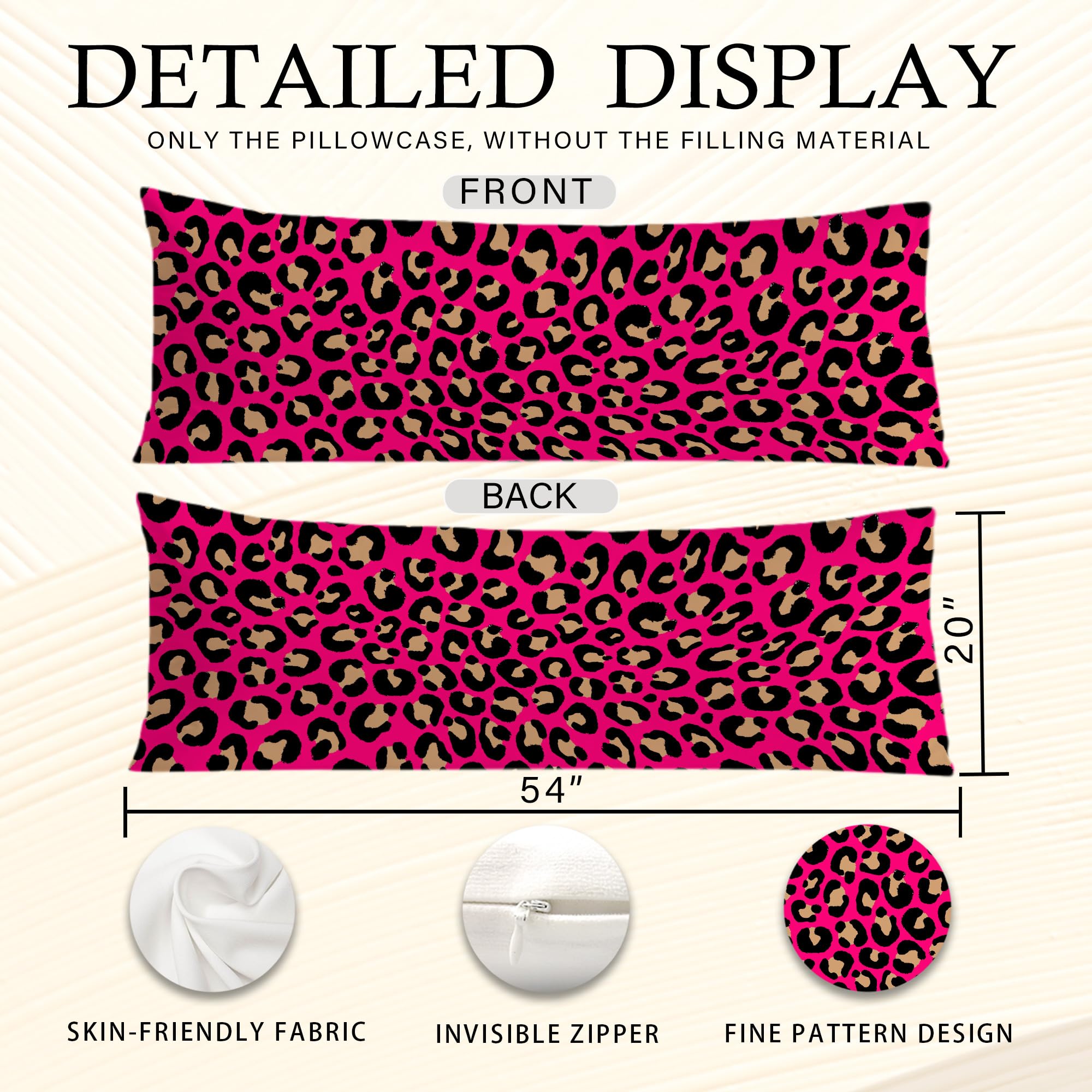 Exqcom pink leopard pattern styled in a cozy bedroom for vibrant accents