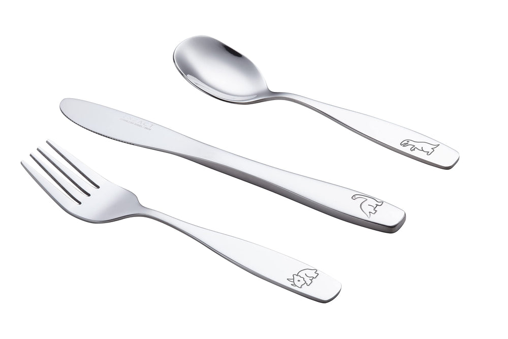 Exzact Kids Flatware dishwasher-safe design for quick cleanup.