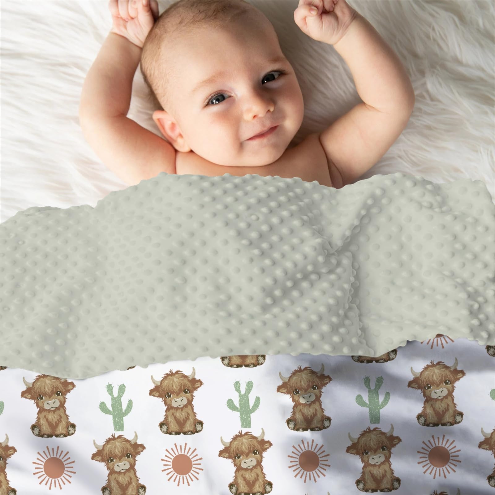EyMzcod Mink Baby Blanket Animal Lover print brightens stroller outings with warmth.