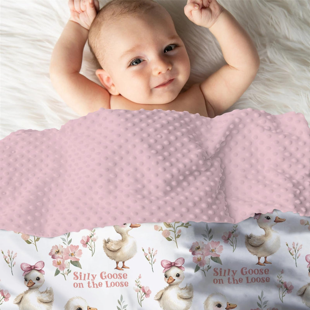 EyMzcod Mink Baby Blanket swaddle, crib, and nap use in a compact 30x40 size.