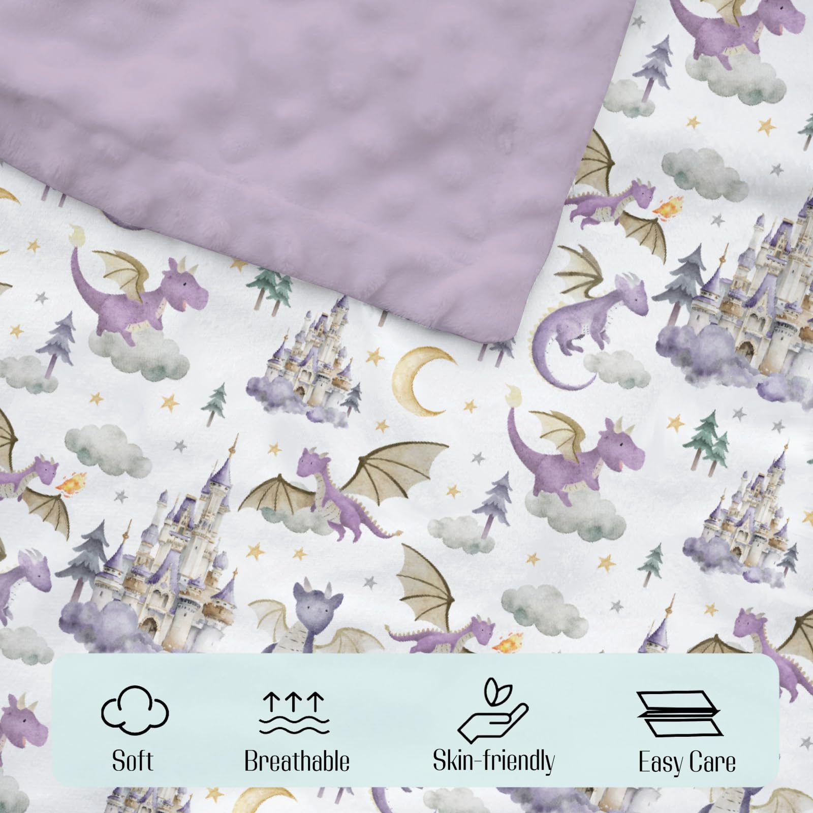 EyMzcod Mink baby blanket used for swaddling and cuddling comfort.