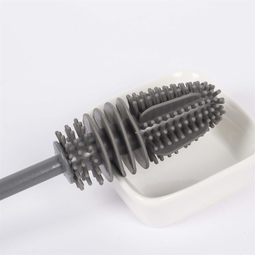 EYAKEG multi-use silicone bottle brush cleans flasks, baby bottles, and more